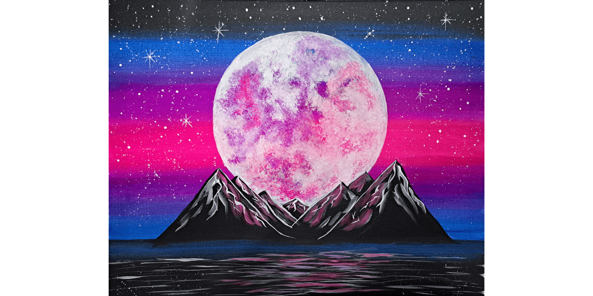 Evening Star Moon - Paint and Sip in Phoenix | Classpop!™, 1 January | Event in Gilbert | AllEvents