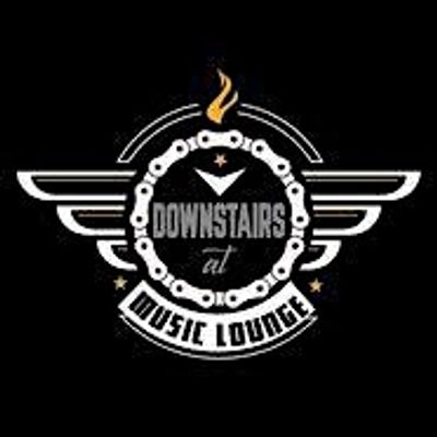 Downstairs at Chas Mann's logo