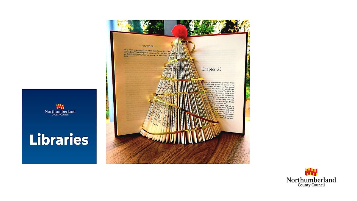 Morpeth Library - Christmas Book Folding Workshop for adults, 3 December | Event in Morpeth | AllEvents