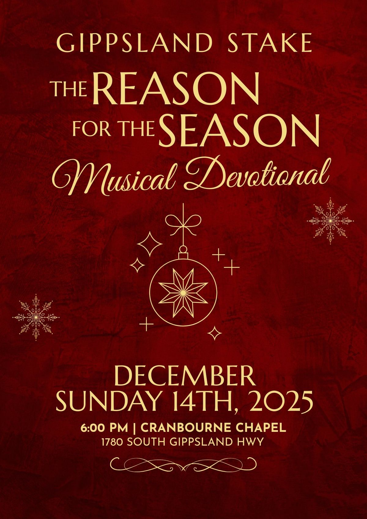 Christmas Musical Devotional, 14 December | Event in Cranbourne | AllEvents
