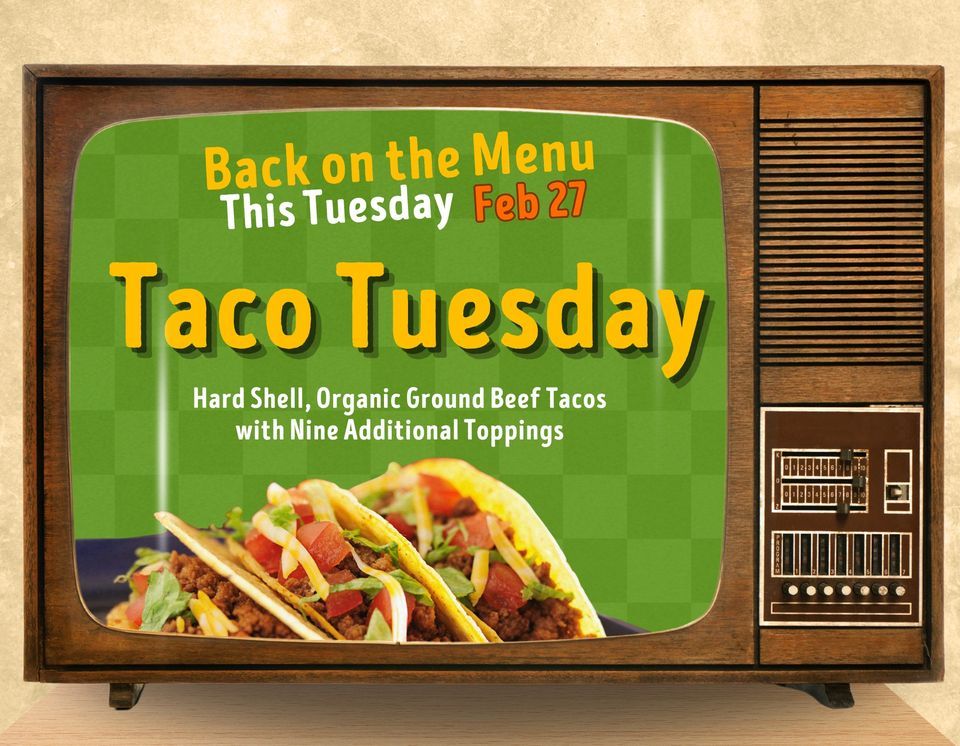 Taco Tuesday National Retro Day Throwback, Green Top Grocery