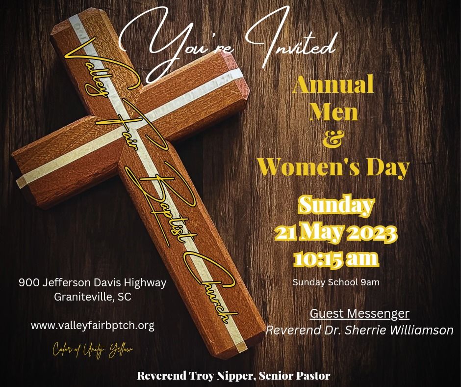 Valley Fair Baptist Church Men & Womens Day , Valley Fair Baptist