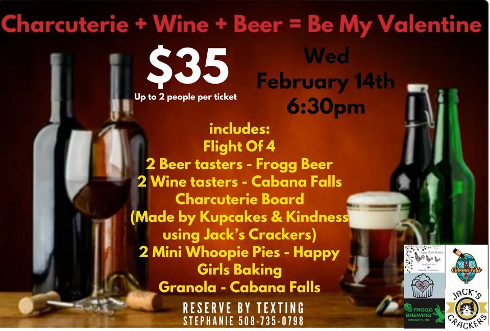Charcuterie + Wine + Beer = Be My Valentine Frogg Brewing, Frogg