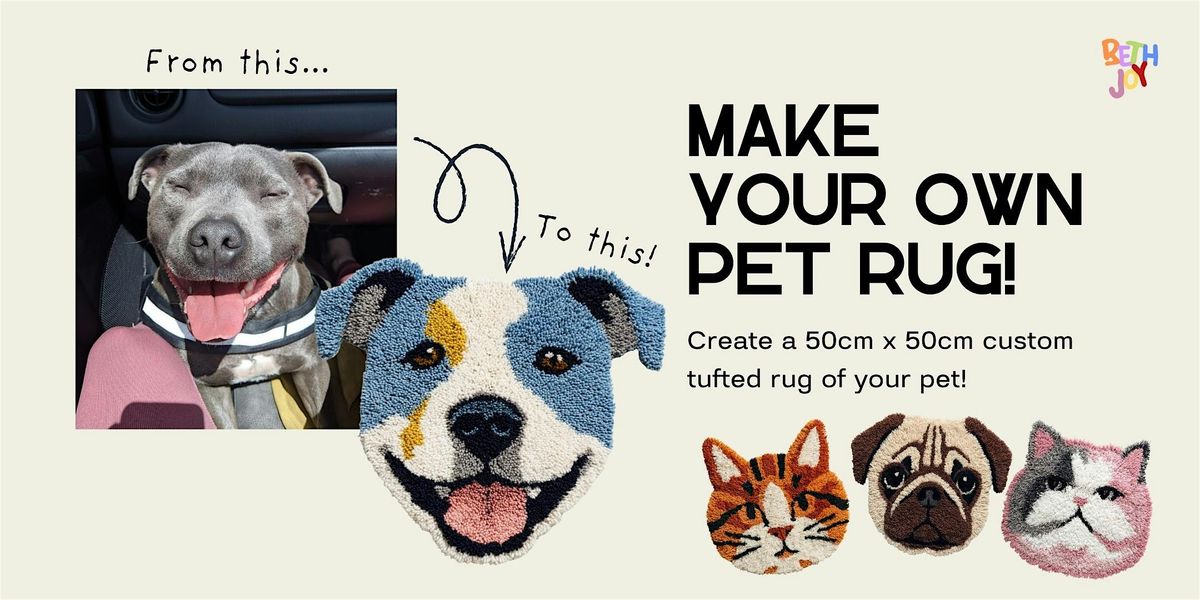 Make Your Own Pet Rug! - Rug Tufting Workshop (Near Nottingham and Derby), 20 December | Event in Ilkeston