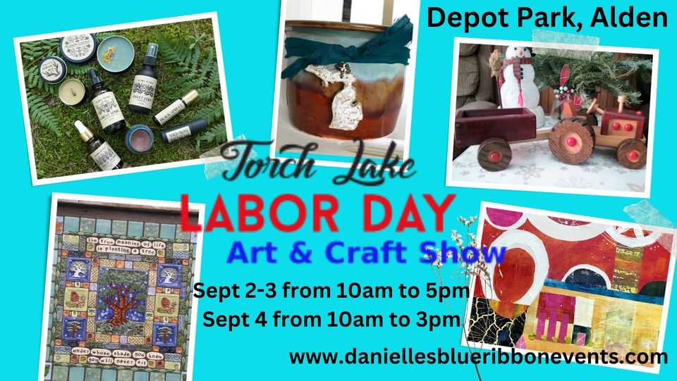 Torch lake Labor Day Art & Craft Show, Alden Depot Park & Museum, 2