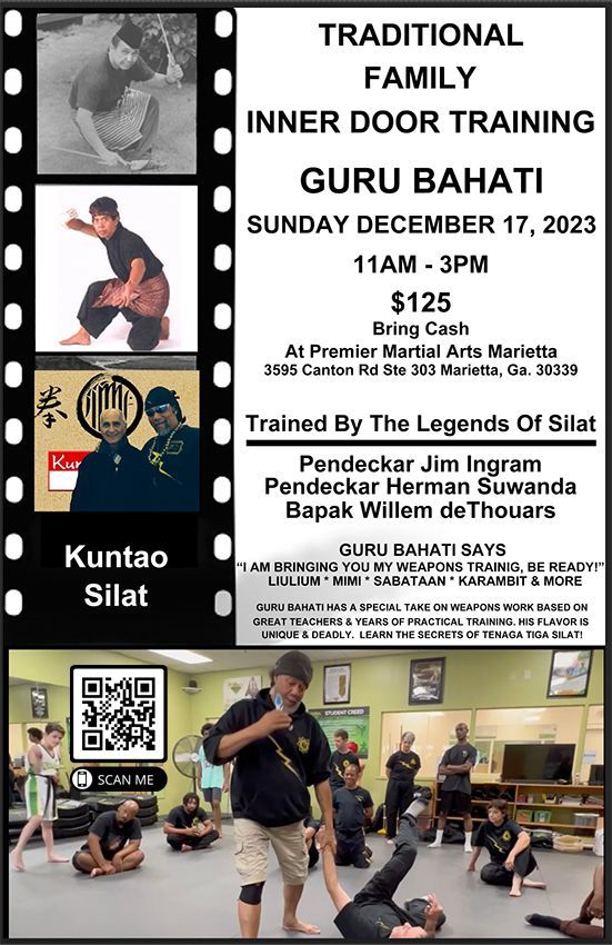 Guru Bahat 2023 December Weapons Worskhop, Academy of Qigong & Internal