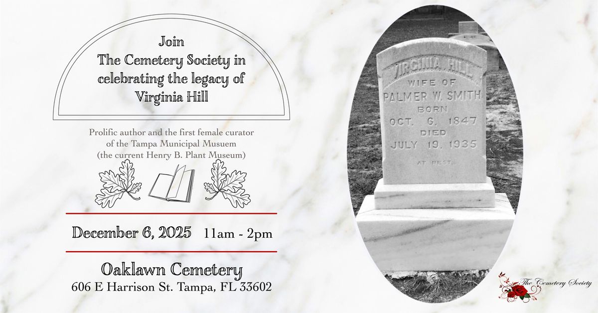 Buried Treasures: A Graveside Reading Series, 6 December | Event in Tampa | AllEvents