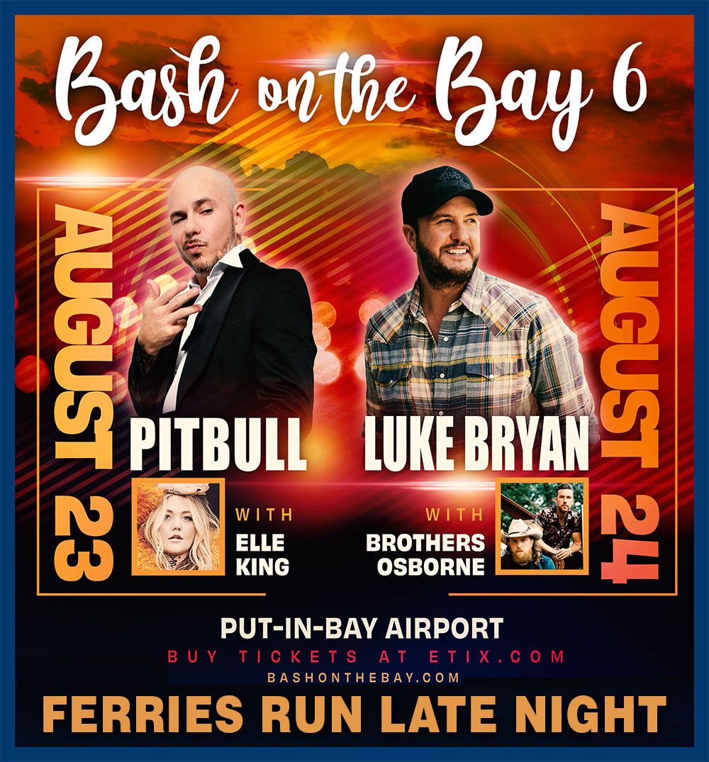 Bash On The Bay Pitbull Wednesday, PutInBay Airport, Put In Bay