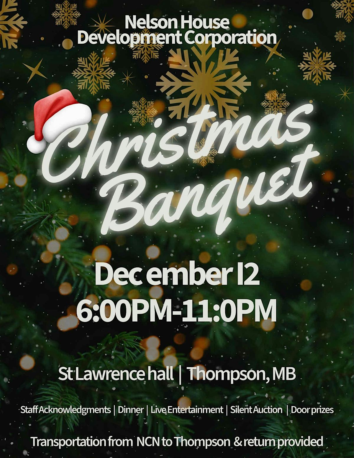 NHDC Christmas Banquet, 12 December | Event in Thompson | AllEvents