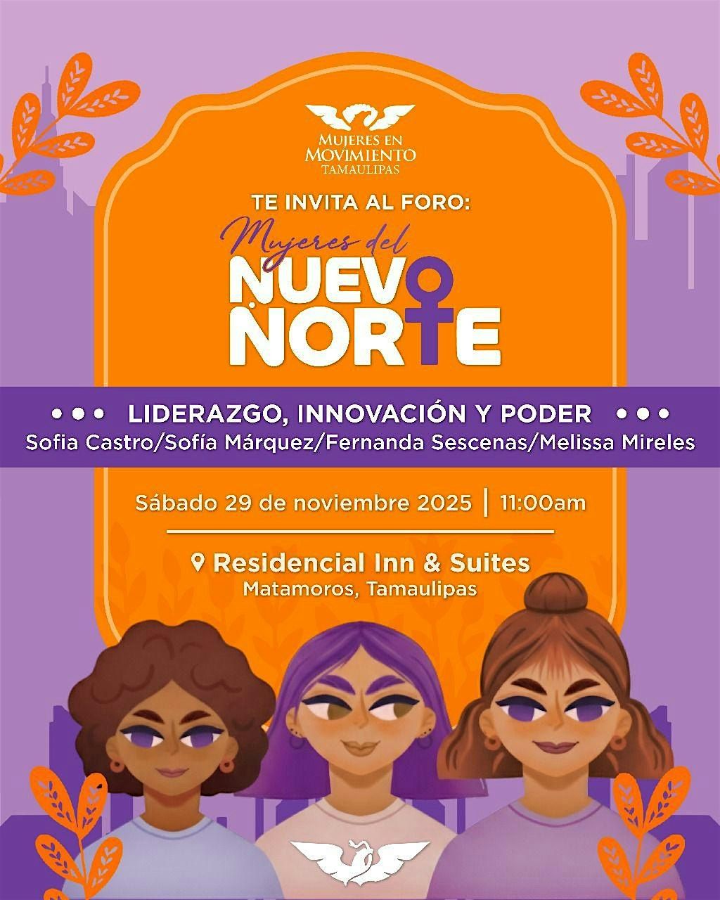 Mujeres del Nuevo Norte:Liderazgo, innovación y poder, 29 November | Event in Heroica Matamoros | AllEvents