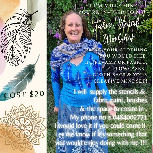 Fabric Stencil with Milly Hine, Coco Blush, Gympie, May 29 2021 AllEvents.in