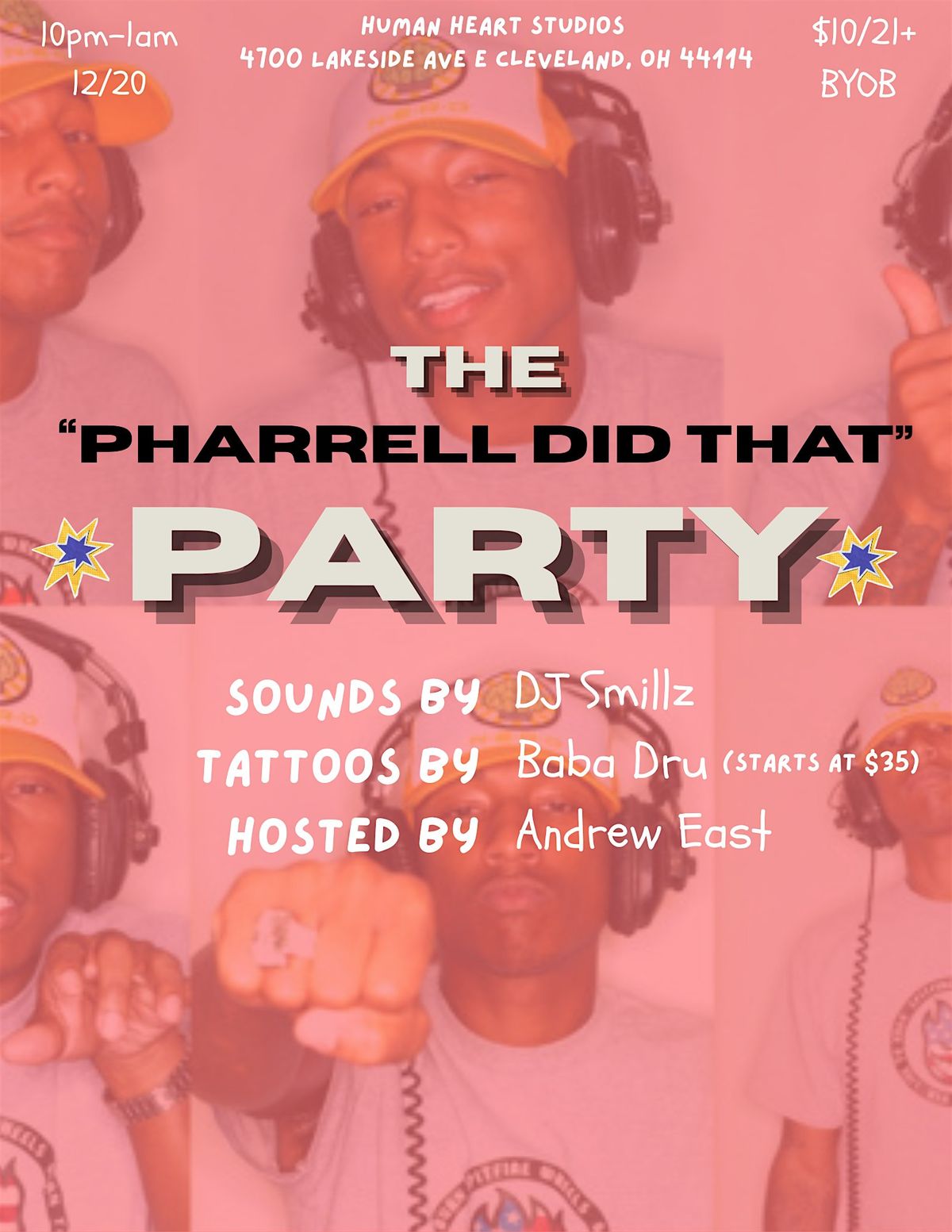The “Pharrell Did That” Party, 20 December | Event in Cleveland | AllEvents