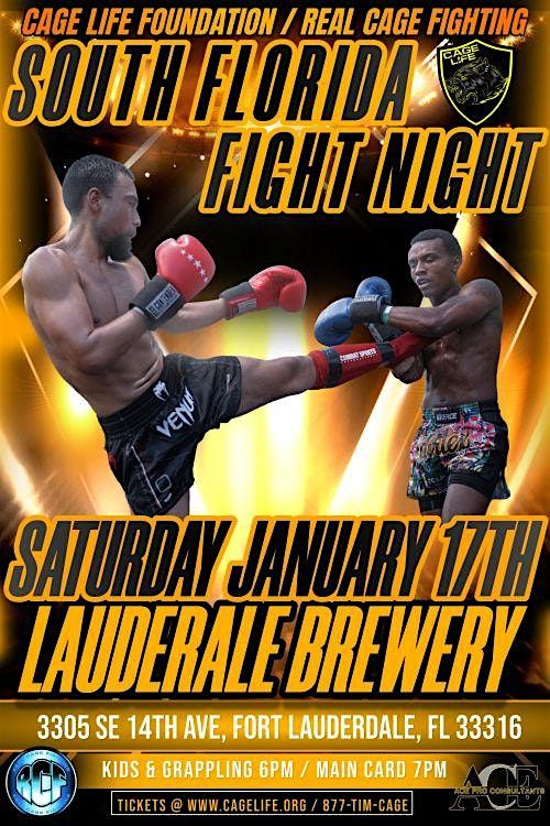 SOUTH FLORIDA FIGHT NIGHT - LAUDERALE BREWERY - JANUARY 17th 2025, 17 January | Event in Fort Lauderdale | AllEvents