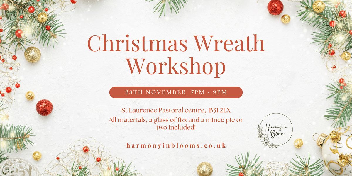 New! 2025 Christmas Wreath Making Workshop | Event in Birmingham | AllEvents