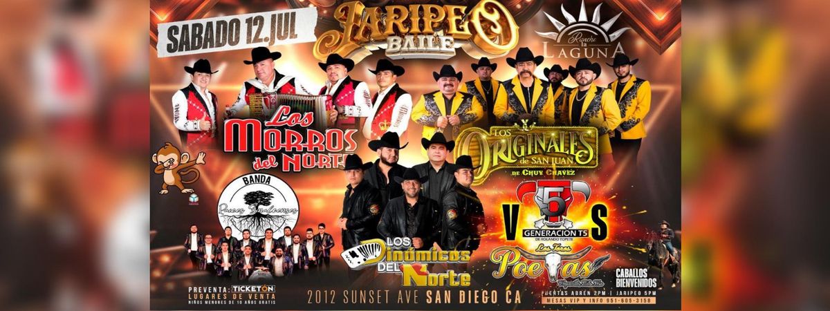 LOS DINAMICOS DEL NORTE, LOS MORROS DEL NORTE & MAS, 12 July | Event in San Diego | AllEvents