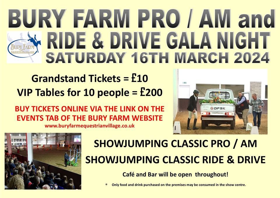 Bury Farm Pro / Am and Ride & Drive GALA NIGHT on Saturday 16th March ...