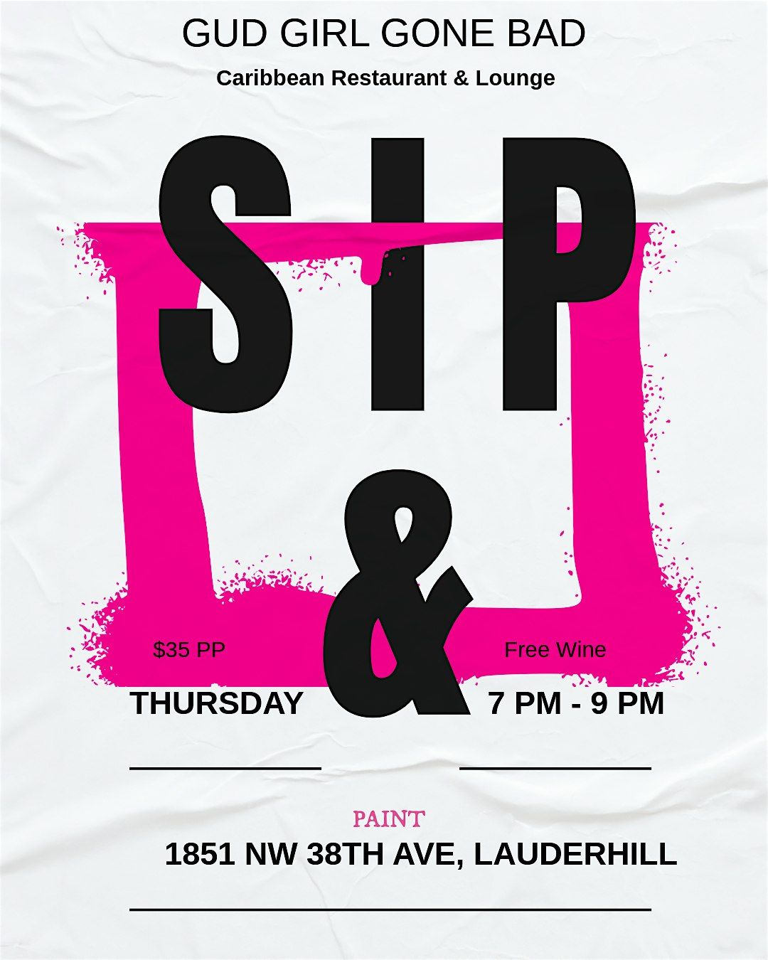 PAINT N SIP FREE STYLE | Event in Lauderhill | AllEvents