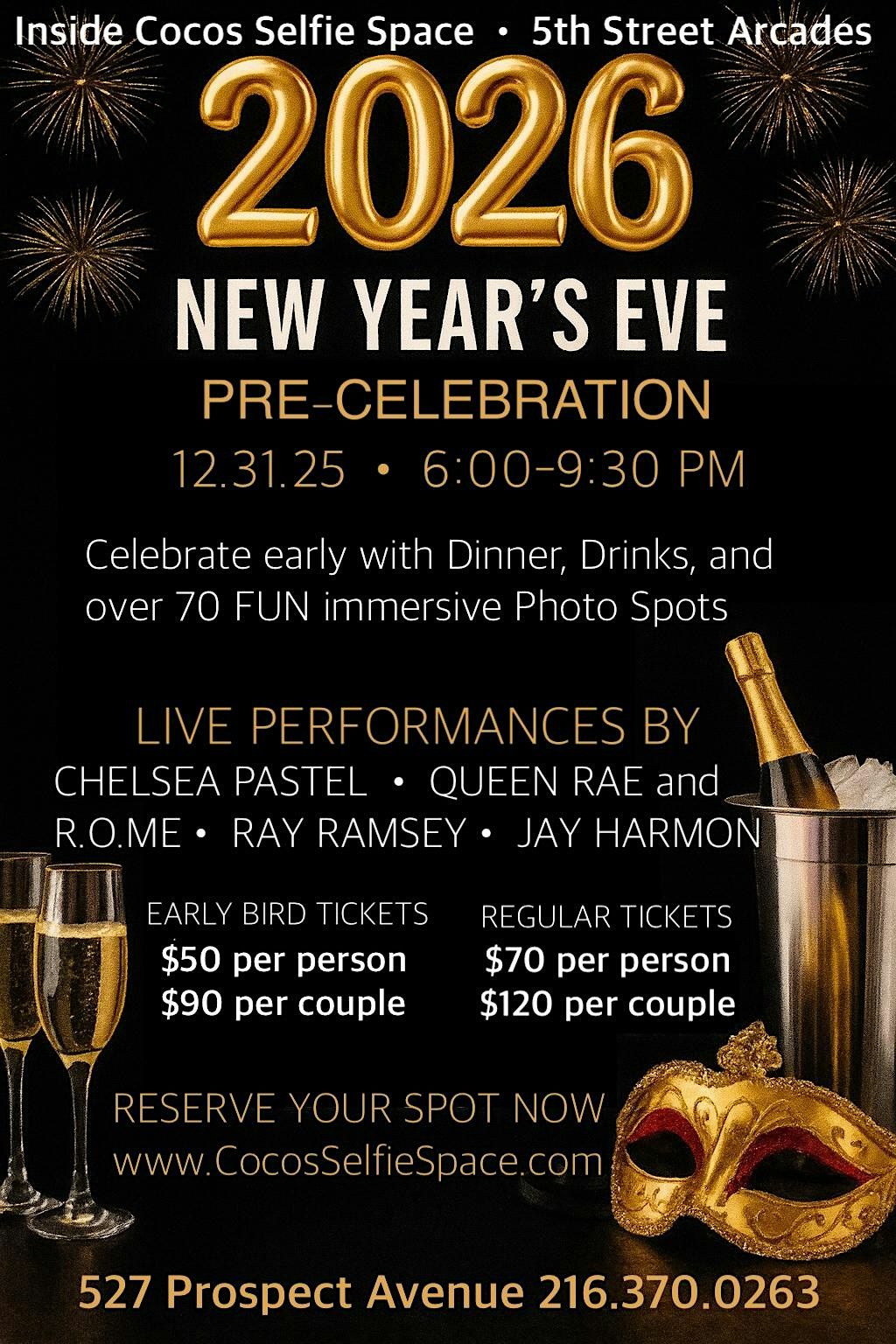 Coco's New Year's Eve Pre-Celebration, 31 December | Event in Cleveland | AllEvents