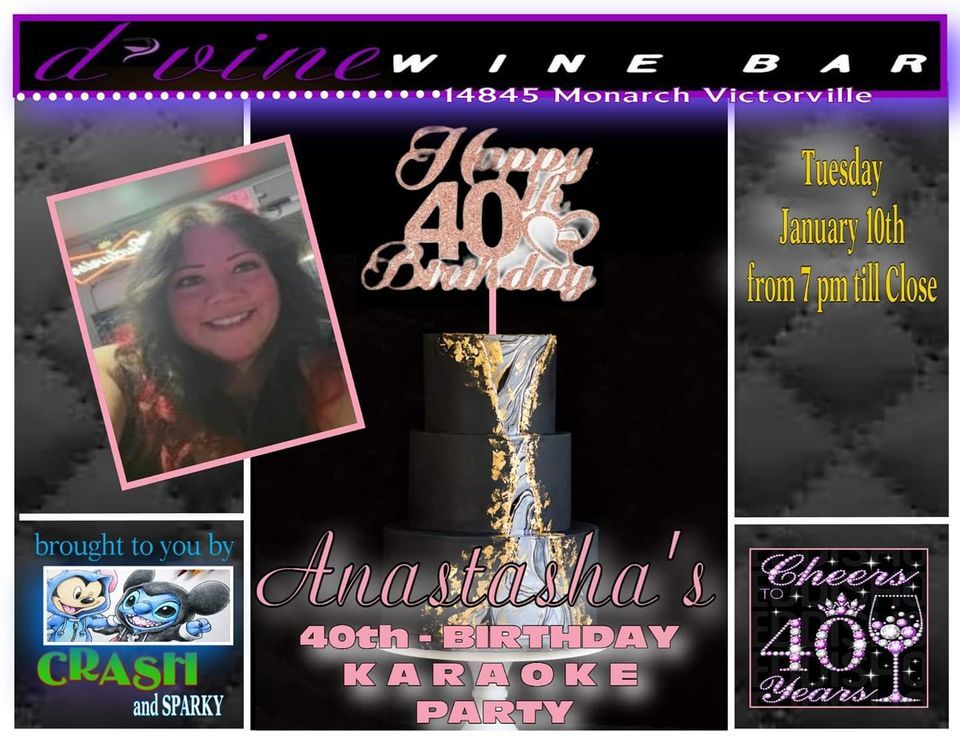Karaoke Birthday Bash, D'vine Wine Bar, Victorville, January 10 2023