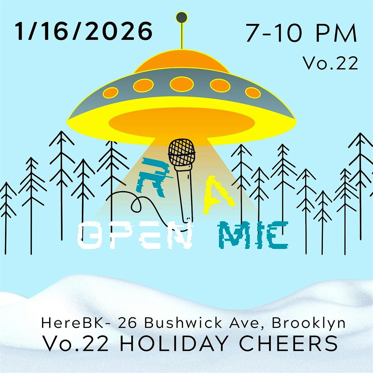 RA OPEN MIC's Vo.22 "Holiday Cheers", 16 January | Event in Brooklyn | AllEvents