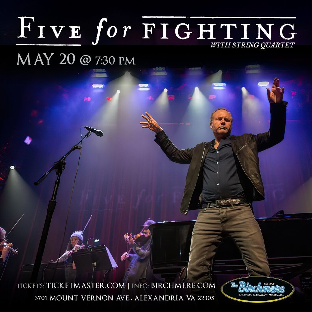 Five For Fighting & String Quartet, 13 May | Event in Newberry | AllEvents