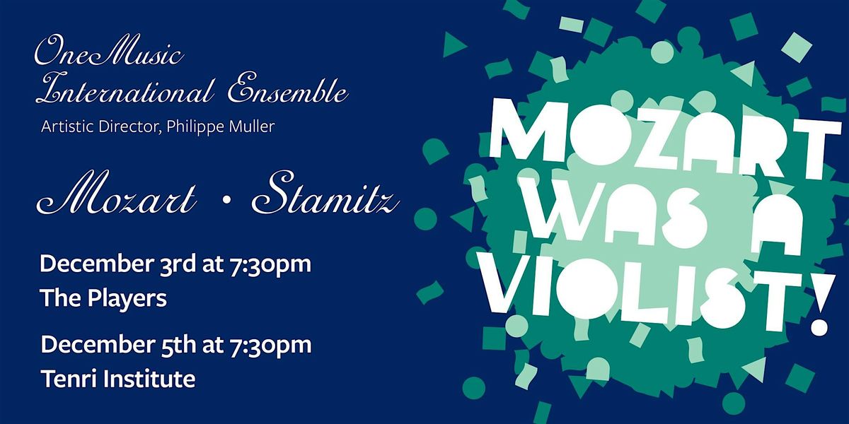 Mozart was a Violist!, 3 December | Event in New York | AllEvents