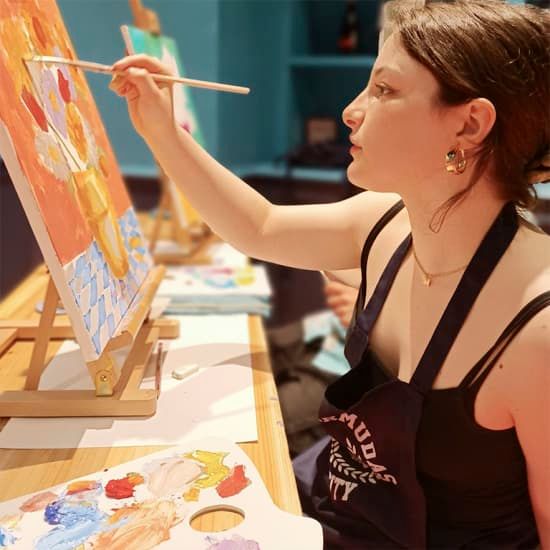 Pintura y vermut: pinta un cuadro con vermut y pica pica, 4 May | Event in Barcelona | AllEvents
