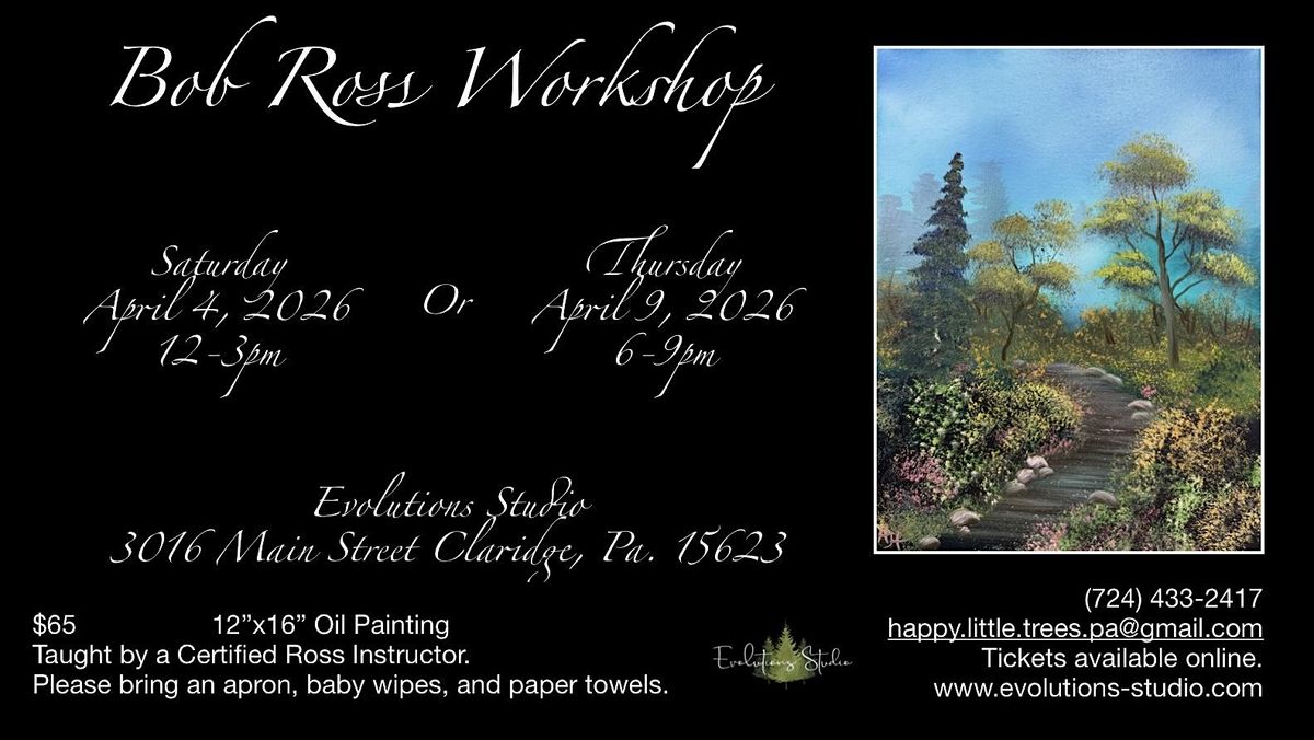 April 4, 2026 - Le Conte Summit - Bob Ross Workshop, 4 April | Event in Claridge | AllEvents