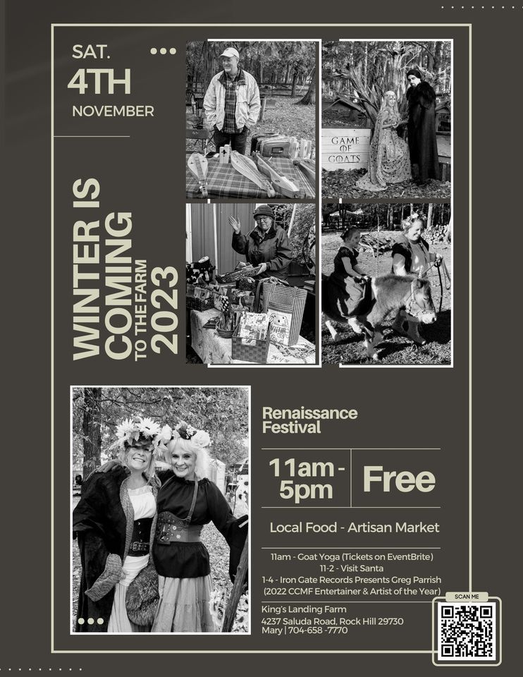 3rd Annual Winter Is Coming (to the farm), King's Landing Farm