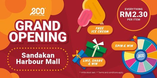 Eco Shop Sandakan Harbour Mall Opening Harbour Mall Sandakan Tawau September 18 2020 Allevents In