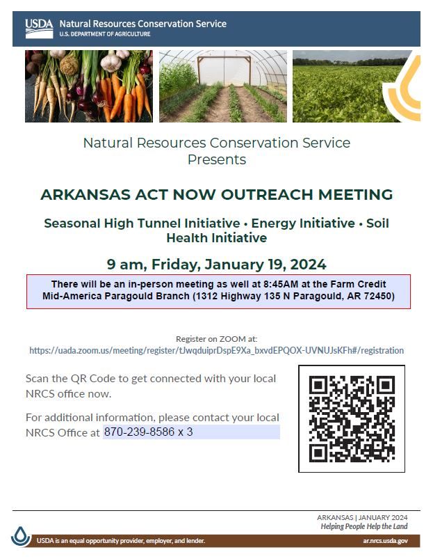 Arkansas ACT NOW Outreach Meeting, 1312 Highway 135 North, Paragould