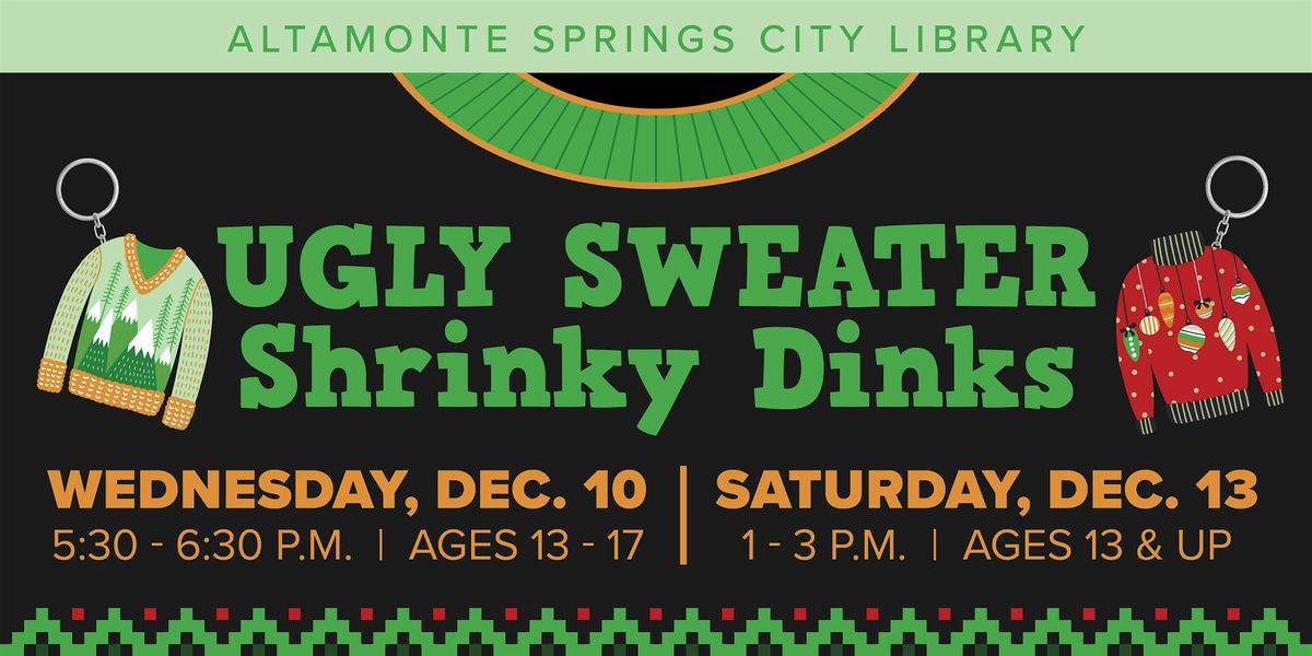 Ugly Sweater Shrinky Dinks, 10 December | Event in Altamonte Springs | AllEvents