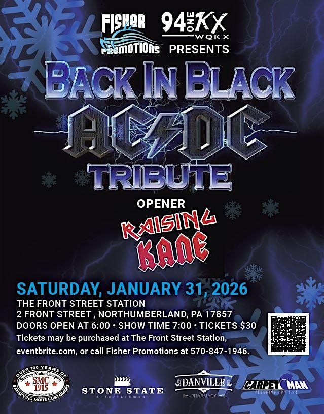 Back n Black comes BACK to The Front Street Station, 31 January | Event in Northumberland | AllEvents