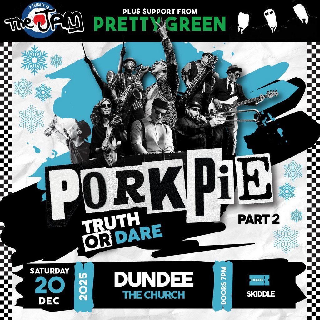PorkPie & Pretty Green (The Jam) Christmas Special, Dundee #1, 20 December | Event in Dundee | AllEvents