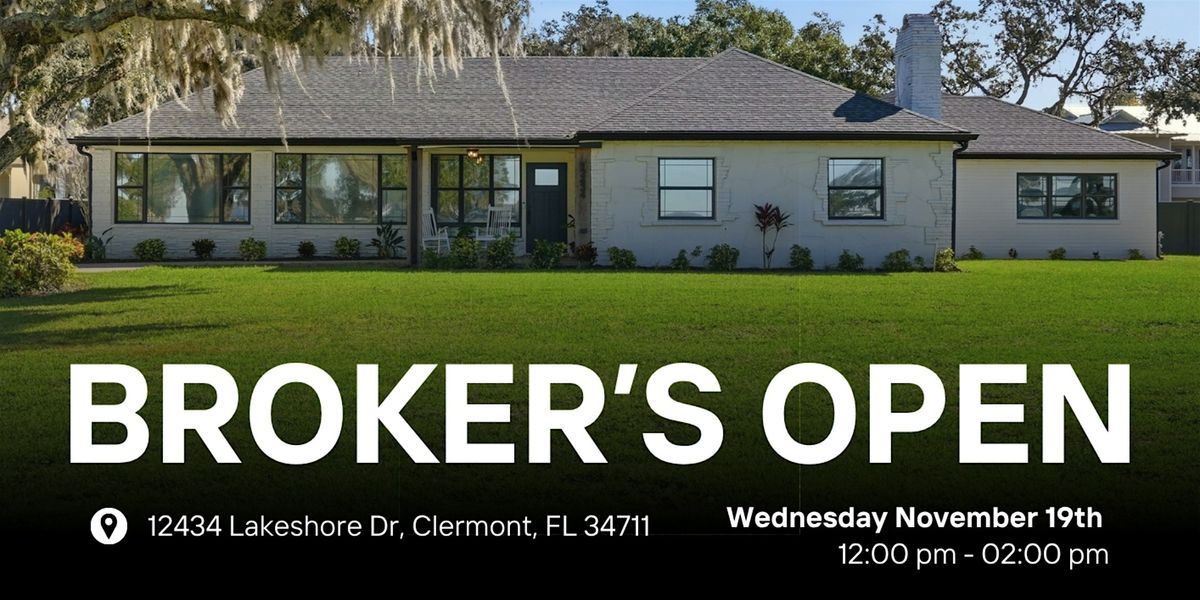 Broker’s open in Lakeshore Dr, Clermont, 19 November | Event in Clermont | AllEvents