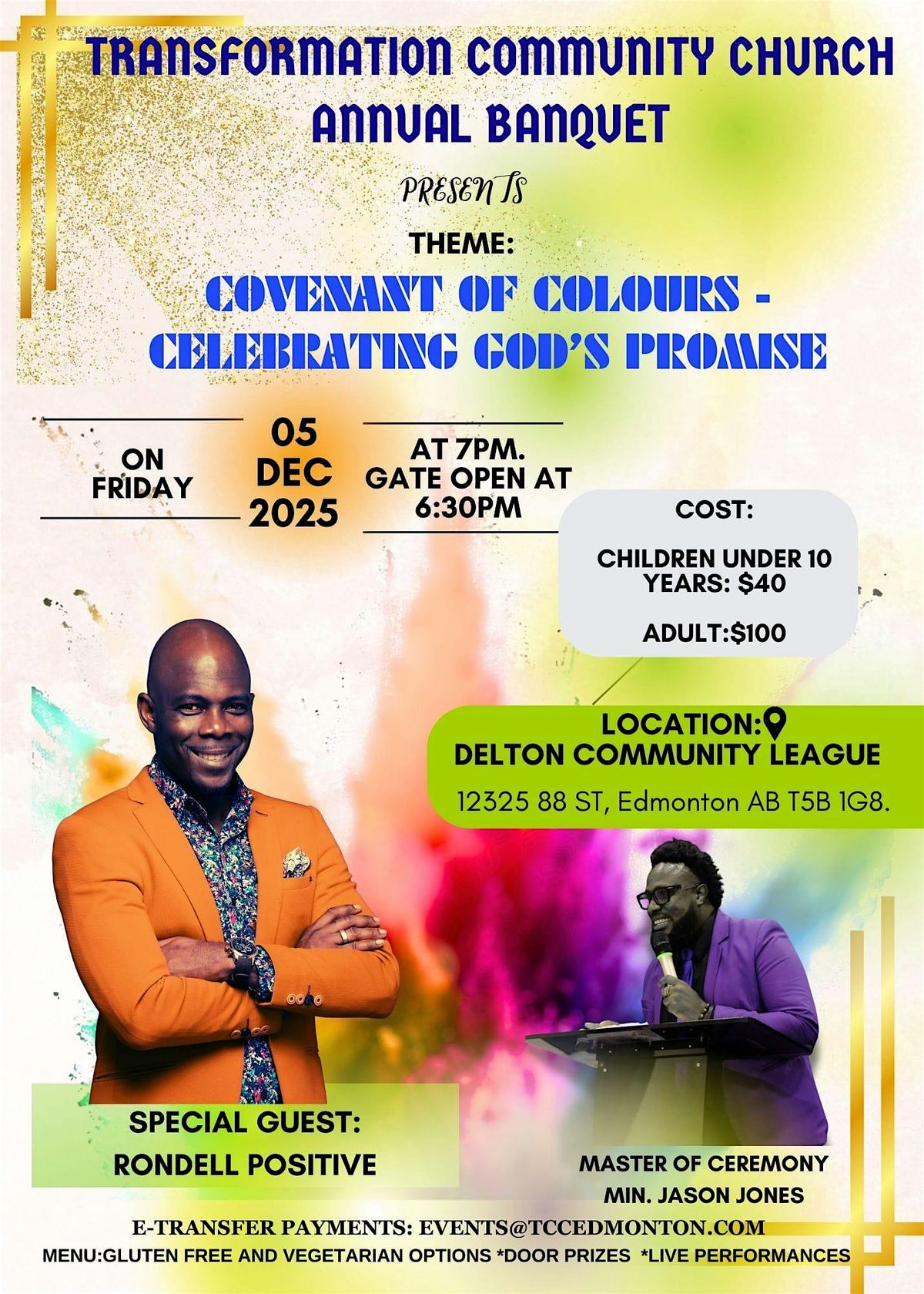 COVENANT OF COLOURS - Celebrating God’s Promises, 5 December | Event in Edmonton | AllEvents