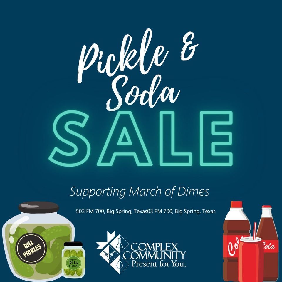 CCFCU Pickle & Soda Fundraiser Sale-Big Spring , 503 E FM-700, Big