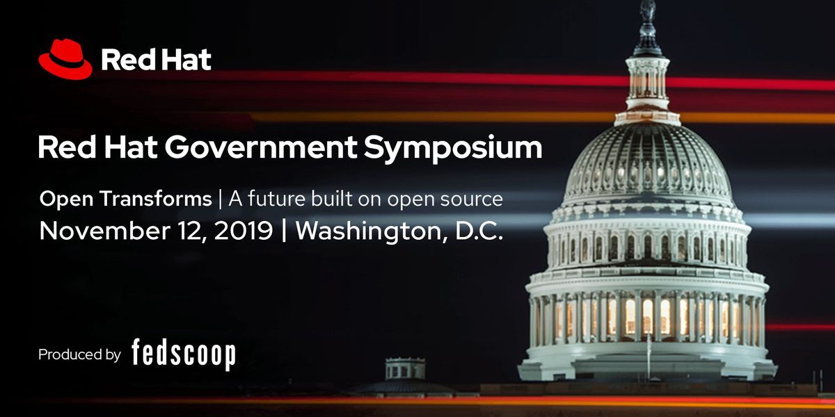 LIVESTREAM Red Hat Government Symposium 2019, This is an online event