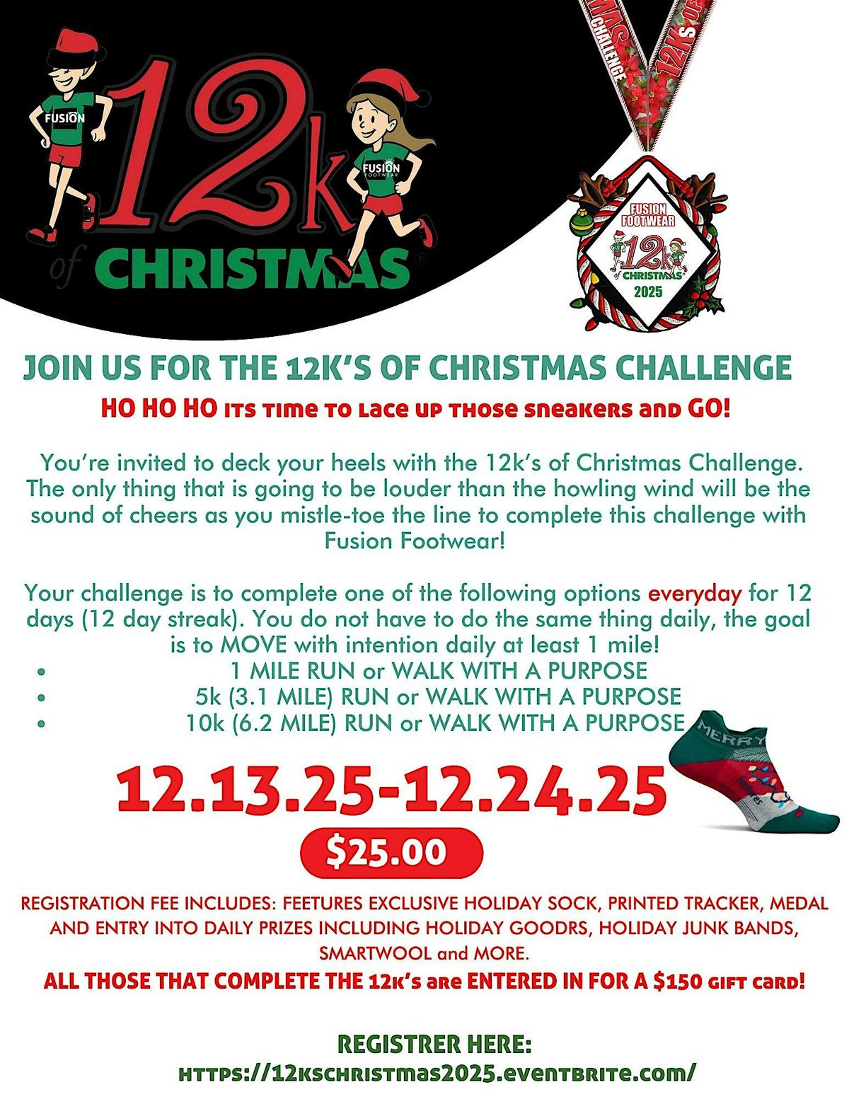 12K's of Christmas Challenge 2025, 13 December | Event in Oshkosh | AllEvents