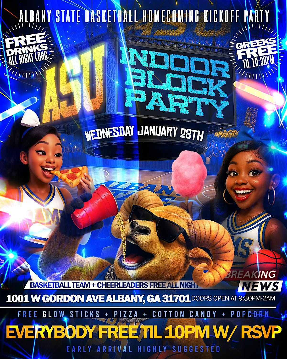AMW PRESENTS ASU INDOOR BLOCK PARTY, 28 January | Event in Albany | AllEvents