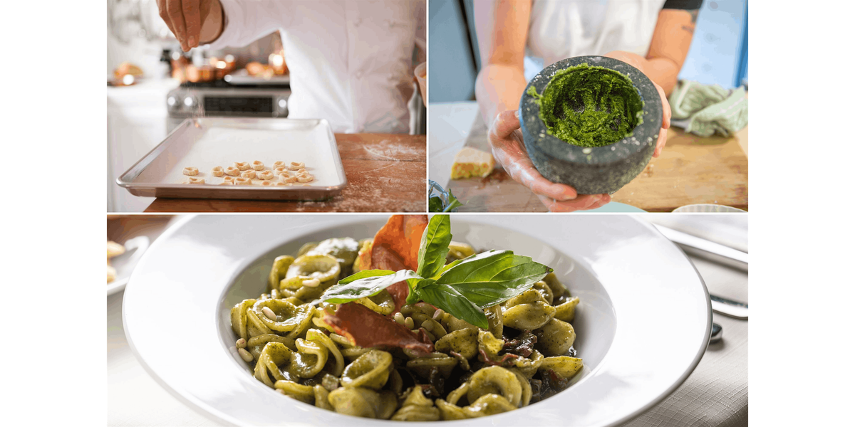 Craft Orecchiette al Pesto With Chef Boris - Pasta Making Cooking Class in NYC | Classpop!™, 21 December