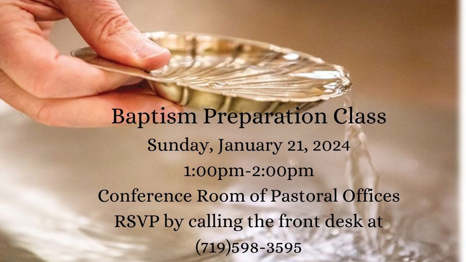 Baptismal Prep Class, St. Patrick Roman Catholic Church, Colorado