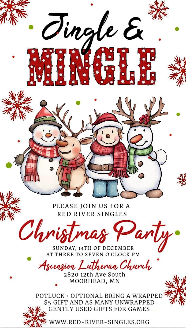 JINGLE MINGLE • RED RIVER SINGLES • CHRISTMAS PARTY, 14 December | Event in Moorhead | AllEvents