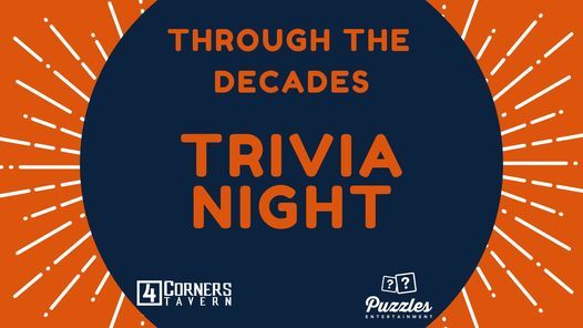 Through The Decades Trivia Night 4Corners Tavern Davenport July 28 