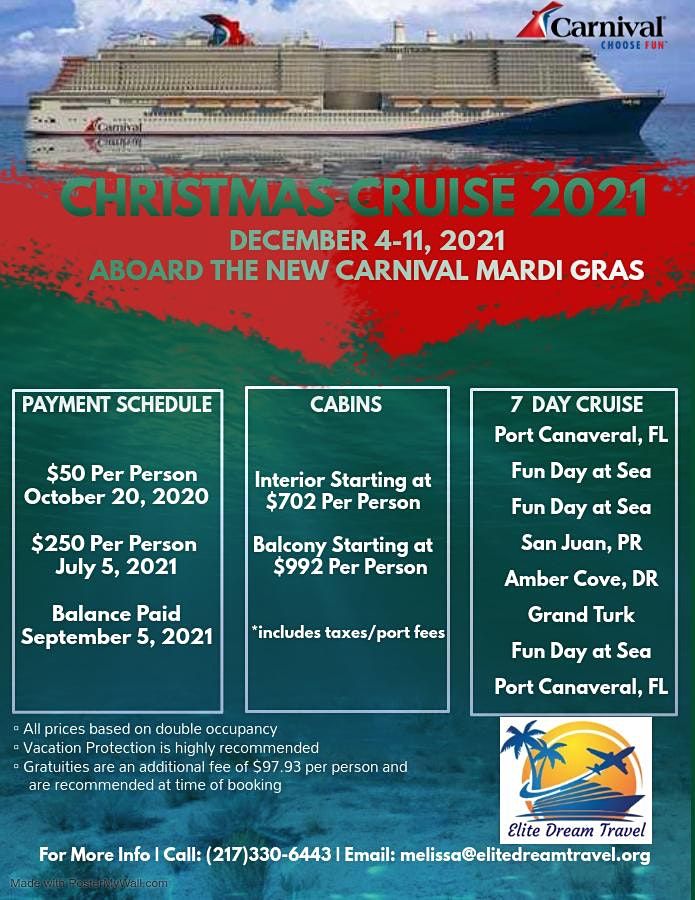 Christmas Cruises From Florida 2021 Mardi Gras Christmas Cruise 2021 Port Canaveral Cruise Port Terminal One December 4 To December 11 Allevents In Christmas Cruises From Florida 2021 Mardi Gras Christmas Cruise 2021 Port Canaveral Cruise Port Terminal One December 4 To December 11 Allevents In