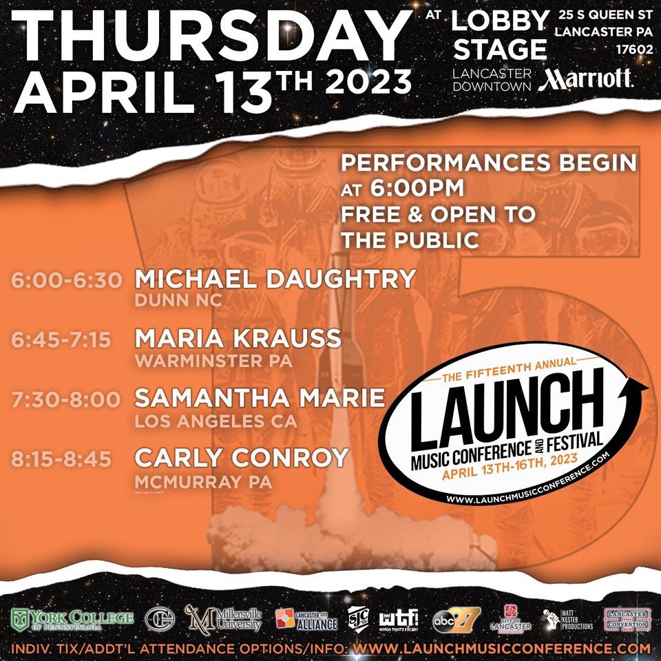 Thursday Hotel Lobby Showcase at LAUNCH 2023, Lancaster County