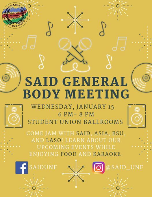 Said General Body Meeting Karaoke Night At John A Delaney