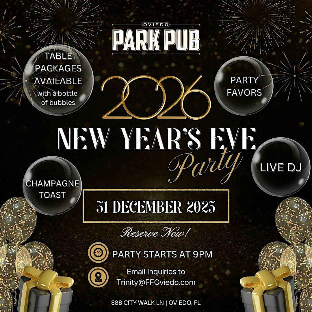 Oviedo Park Pub’s New Year’s Eve Party, 31 December | Event in Oviedo | AllEvents