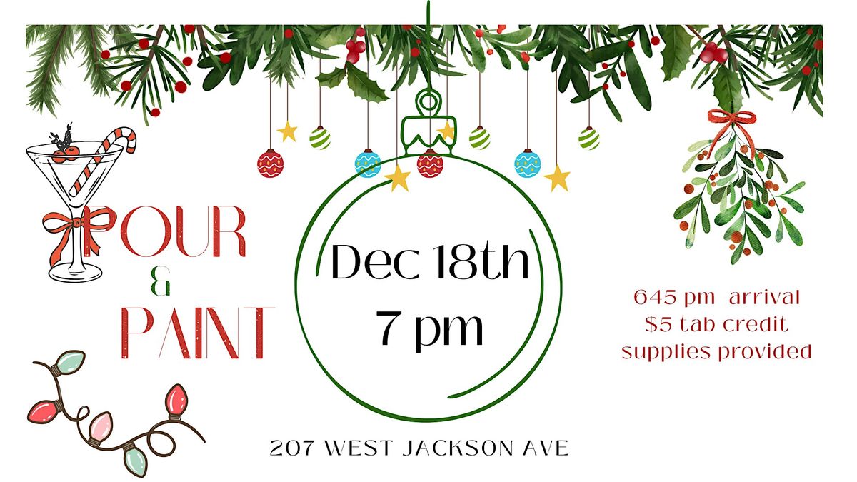 Paint & Pour December Edition, 18 December | Event in Knoxville | AllEvents