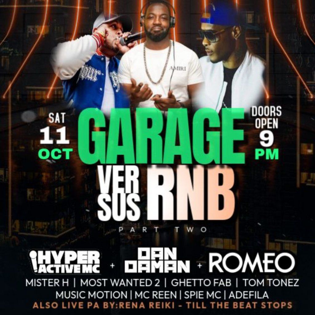 Garage Vs RnB, 11 October | Event in Sutton | AllEvents